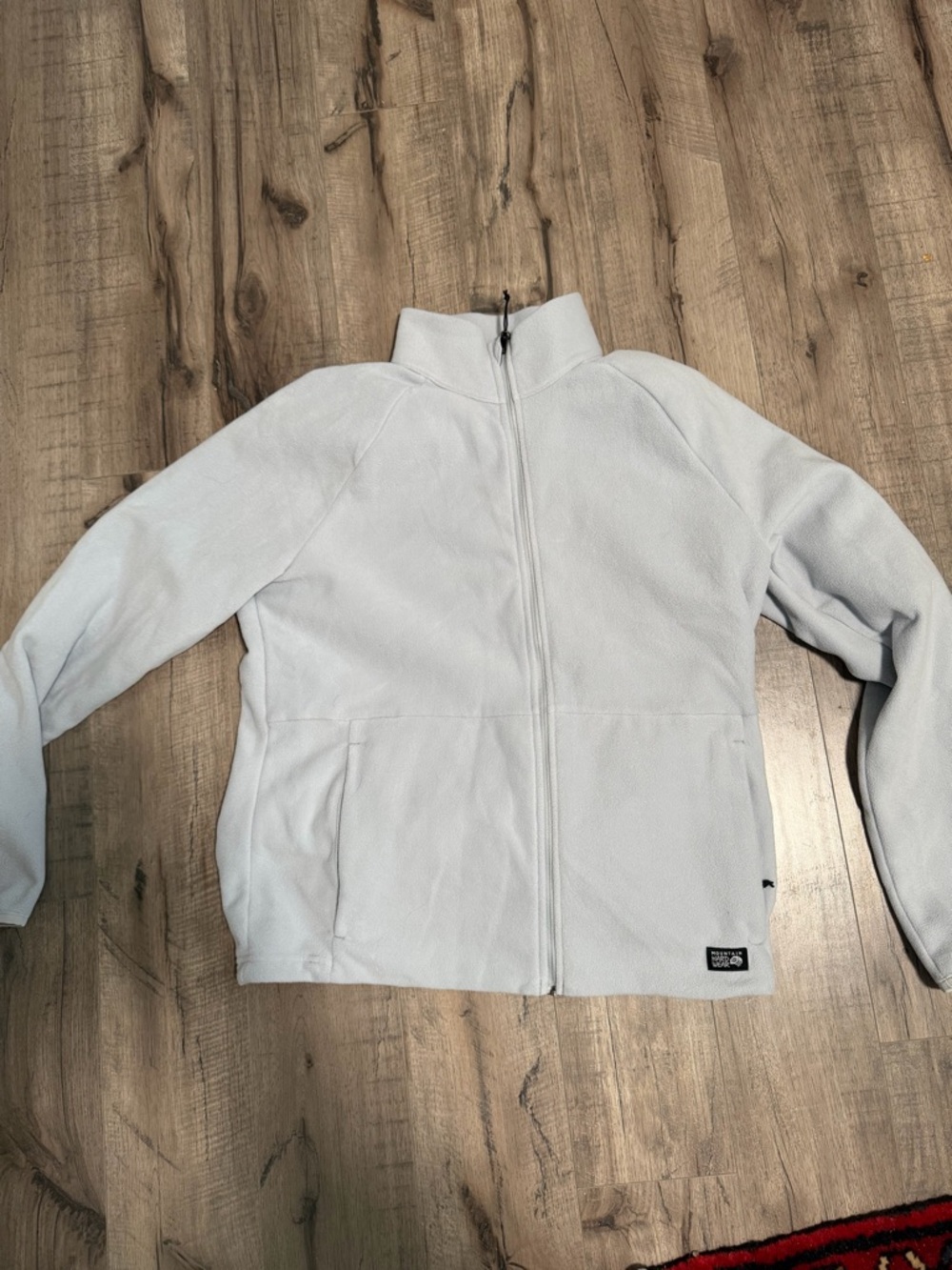 Mountain Hardwear Light Blue Full-Zip Ski Fleece Jacket